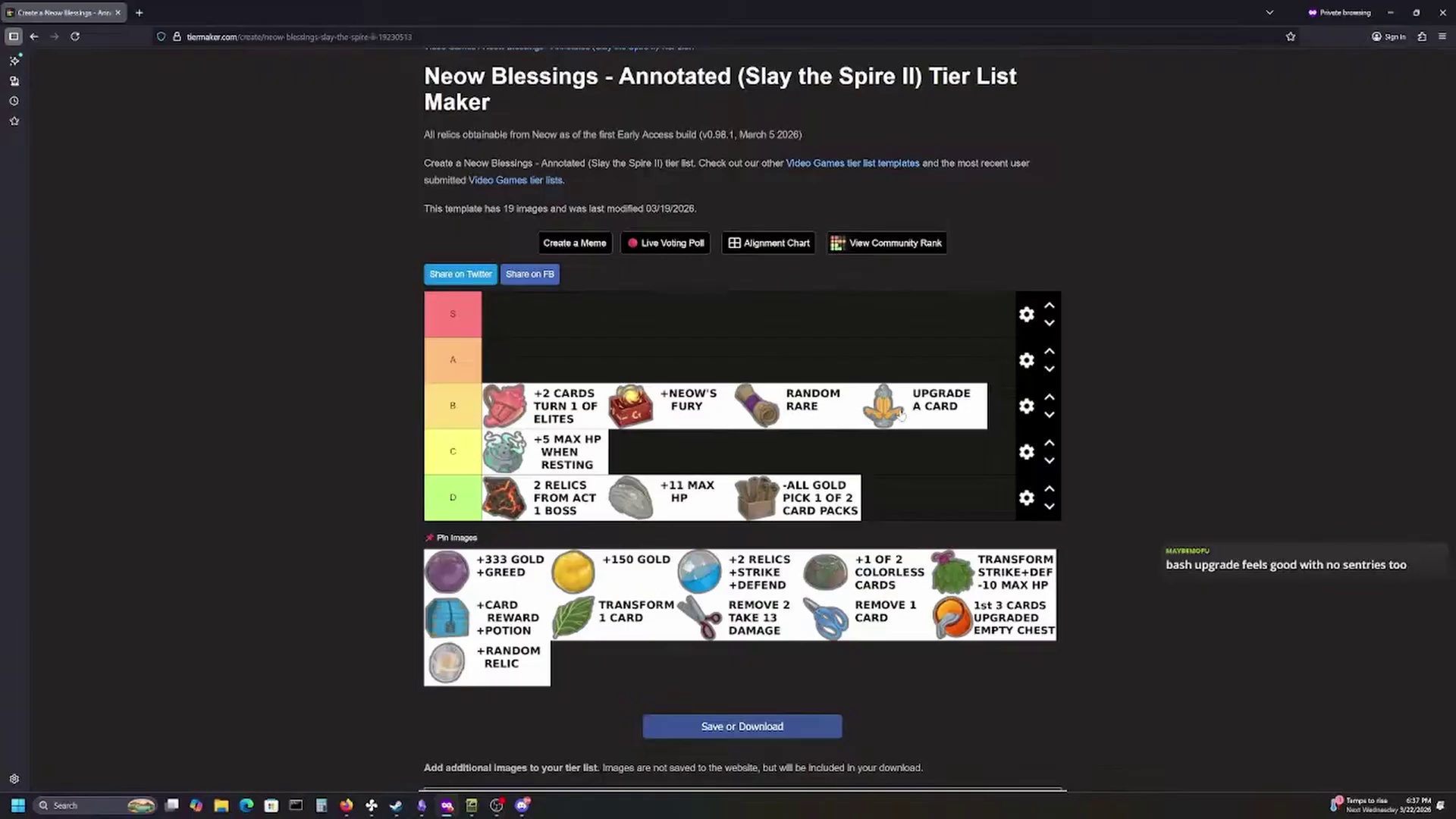 All Neow Relics Ranked gameplay source still