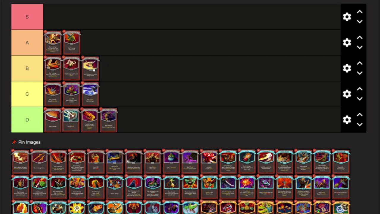 Every Ironclad Card Ranked gameplay source still